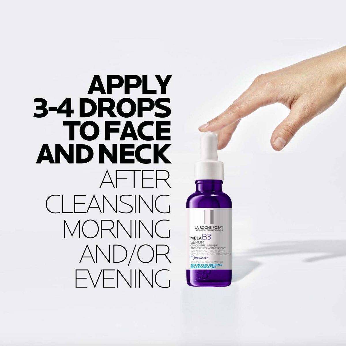 mela-b3-dark-spot-serum-with-melasyltm-niacinamide-z3 LaRochePosay-Product-MelaB3-MelaB3Serum-30ml-03337875890021-HowTo-REV.jpg LaRochePosay-Product-MelaB3-MelaB3Serum-30ml-03337875890021-HowTo-REV_893ca50041c6.jpg